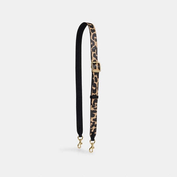 Coach Accessories - Leather Strap With Leopard Print